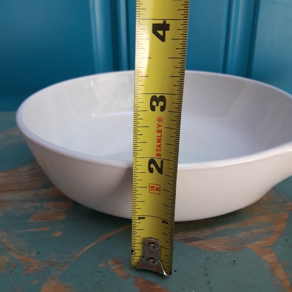 Frying Pan Corning Ware White Pattern Glass Pearl Microwave Mini Cookware 7 inch - Picture 9 of 13